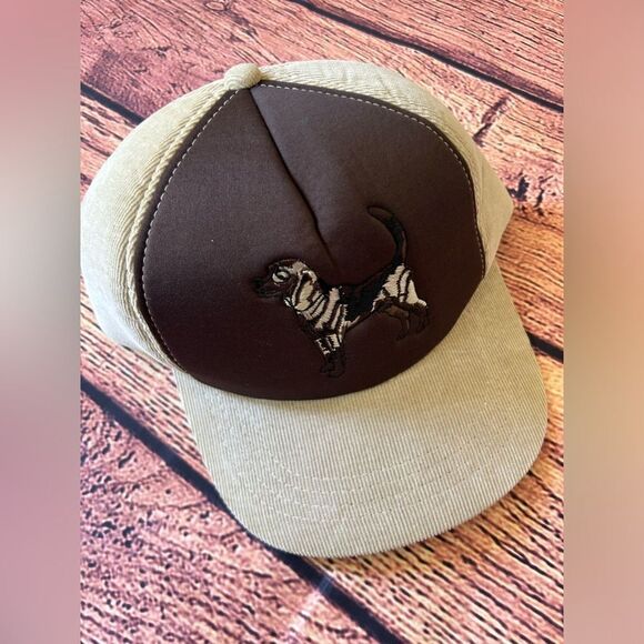 Vintage Winchester Corduroy Hat With Flaps & Stitched Dog Large - Picture 5 of 9